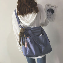 Load image into Gallery viewer, Women's Bag Casual Large Capacity Handbags Student Ins Waterproof Cross Bag Simple Fashion Sling Canvas Bag Zipper Crossbody Tote Shoulder Bags
