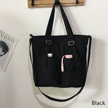 Load image into Gallery viewer, Women's Bag Casual Large Capacity Handbags Student Ins Waterproof Cross Bag Simple Fashion Sling Canvas Bag Zipper Crossbody Tote Shoulder Bags
