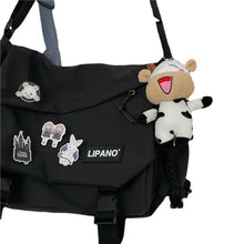 Load image into Gallery viewer, Nylon Handbags Large Capacity Shoulder Bag Diagonal Cross Bag Student School Bags Messenger Bag Korea ins Tooling Anti-water Crossbody Bags for Teenager
