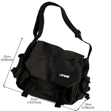 Load image into Gallery viewer, Nylon Handbags Large Capacity Shoulder Bag Diagonal Cross Bag Student School Bags Messenger Bag Korea ins Tooling Anti-water Crossbody Bags for Teenager
