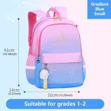 Load image into Gallery viewer, Waterproof Elementary School Bag 1-2-3-4-5-6 Grade Children Bag for 6-12 Years Old Decompression Primary Princess Backpack
