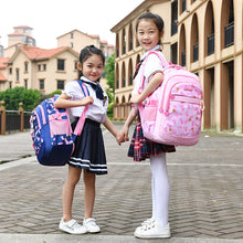 Load image into Gallery viewer, Waterproof Elementary School Bag 1-2-3-4-5-6 Grade Children Bag for 6-12 Years Decompression Primary Princess Backpack
