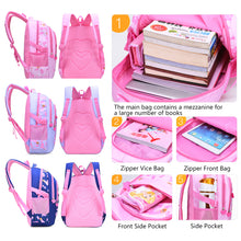 Load image into Gallery viewer, Waterproof Elementary School Bag 1-2-3-4-5-6 Grade Children Bag for 6-12 Years Decompression Primary Princess Backpack
