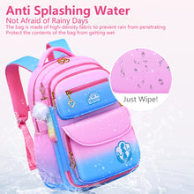 Load image into Gallery viewer, School Bag Kids Backpack Girls Princess Waterproof Children Elementary Shoulder Bag Backpack
