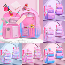 Load image into Gallery viewer, School Bag Kids Backpack Girls Princess Waterproof Children Elementary Shoulder Bag Backpack
