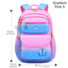 Load image into Gallery viewer, School Bag Kids Backpack Girls Princess Waterproof Children Elementary Shoulder Bag Backpack
