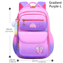 Load image into Gallery viewer, School Bag Kids Backpack Girls Princess Waterproof Children Elementary Shoulder Bag Backpack
