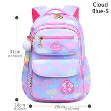 Load image into Gallery viewer, School Bag Kids Backpack Girls Princess Waterproof Children Elementary Shoulder Bag Backpack
