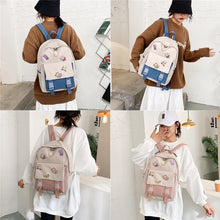 Load image into Gallery viewer, Large Capacity Shoulder Bag Casual Travel Backpack Korean Style Student Female Simple Schoolbag

