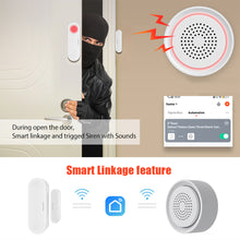 Load image into Gallery viewer, Tuya Smart Life 3 In 1 WiFi Siren Alarm Mini USB 85dB Alarm Siren Sensor Wireless Sound Light Alarm Home Security Alarm System
