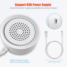 Load image into Gallery viewer, Tuya Smart Life 3 In 1 WiFi Siren Alarm Mini USB 85dB Alarm Siren Sensor Wireless Sound Light Alarm Home Security Alarm System
