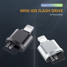 Load image into Gallery viewer, For iPhone Card Reader Micro SD TF Card Reader Adapter for iOS 13 Above System External OTG Memory Card Reader For iPhone 13 12
