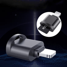 Load image into Gallery viewer, For iPhone Card Reader Micro SD TF Card Reader Adapter for iOS 13 Above System External OTG Memory Card Reader For iPhone 13 12
