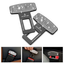 Load image into Gallery viewer, 2Pcs Bling Crystal Car Safety Belt Buckle Clip Car Seat Belt Stopper Plug Vehicle Mount Bottle Opener Universal Interior Accessories
