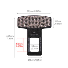 Load image into Gallery viewer, 2Pcs Bling Crystal Car Safety Belt Buckle Clip Car Seat Belt Stopper Plug Vehicle Mount Bottle Opener Universal Interior Accessories
