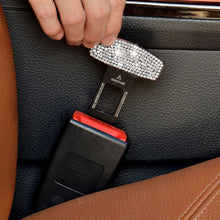 Load image into Gallery viewer, 2Pcs Bling Crystal Car Safety Belt Buckle Clip Car Seat Belt Stopper Plug Vehicle Mount Bottle Opener Universal Interior Accessories

