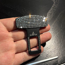 Load image into Gallery viewer, 2Pcs Bling Crystal Car Safety Belt Buckle Clip Car Seat Belt Stopper Plug Vehicle Mount Bottle Opener Universal Interior Accessories
