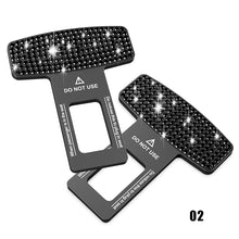 Load image into Gallery viewer, 2Pcs Bling Crystal Car Safety Belt Buckle Clip Car Seat Belt Stopper Plug Vehicle Mount Bottle Opener Universal Interior Accessories
