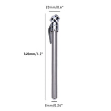 Load image into Gallery viewer, 1Pc Auto Car Vehicle Motor Tyre Tire Air Pressure Test Meter Pen 5-50PSI Mini Test Meter Gauge Pen Quick Check Tire Pressure
