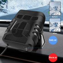 Load image into Gallery viewer, 2 IN 1 Car Heater 12V/24V Electric Cooling Heating Fan Portable Electric Dryer Windshield Demister Defroster Fan Car Ornaments
