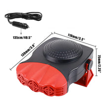 Load image into Gallery viewer, 12V150 Portable Auto Heater Defroster Demister Heater 360 Degree ABS Heating Cooling Fan For Cars Trucks Car Accessories
