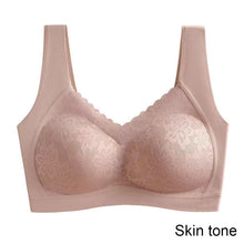 Load image into Gallery viewer, Women Lace Traceless Underwear Gathered Without Underwire Bra Soft Comfortable Solid Color Underwear
