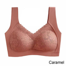 Load image into Gallery viewer, Women Lace Traceless Underwear Gathered Without Underwire Bra Soft Comfortable Solid Color Underwear
