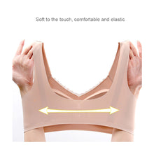 Load image into Gallery viewer, Women Lace Traceless Underwear Gathered Without Underwire Bra Soft Comfortable Solid Color Underwear
