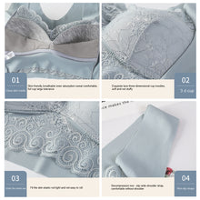 Load image into Gallery viewer, Women Lace Gathered Without Underwire Bra Tank Top Underwear Solid Color Soft Breathable Lingerie
