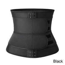 Load image into Gallery viewer, Abdominal Band Waistband Adjustable Three Row Buckle Belt Fat Burning Slimming Waistband for Men Women
