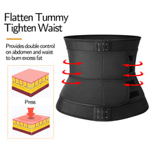 Load image into Gallery viewer, Abdominal Band Waistband Adjustable Three Row Buckle Belt Fat Burning Slimming Waistband for Men Women
