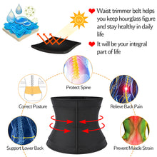 Load image into Gallery viewer, Abdominal Band Waistband Adjustable Three Row Buckle Belt Fat Burning Slimming Waistband for Men Women
