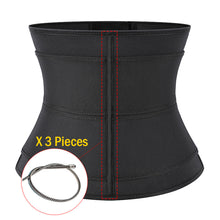Load image into Gallery viewer, Abdominal Band Waistband Adjustable Three Row Buckle Belt Fat Burning Slimming Waistband for Men Women
