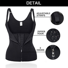Load image into Gallery viewer, Zipper Body Shaping Corset Adjustable Three Row Buckle Body Shaping Corset Comfortable Breathable Corset for Women
