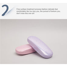 Load image into Gallery viewer, Fashion Portable PU Leather Glasses Case Sunglasses Reading Eyeglasses Box Simple laser Glasses Case for Men Women
