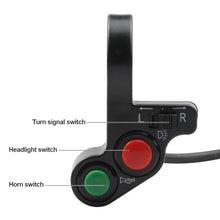 Load image into Gallery viewer, Multifunctional Motorcycle Handlebar Switch Headlight Horn Turn Signal Combination Electric Bike Scooter
