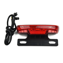 Load image into Gallery viewer, 36-60V Ebike Rear LED Tail Light Safety Warning Lamp For Electric Bicycle Waterproof Accessories
