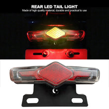 Load image into Gallery viewer, 12V/36V-60V Electric Bicycle Ebike Taillight Signal Rear Rack Lamp Tail Light Night Traffic Warning Light
