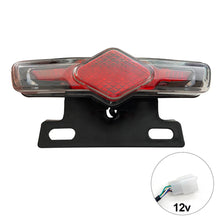 Load image into Gallery viewer, 12V/36V-60V Electric Bicycle Ebike Taillight Signal Rear Rack Lamp Tail Light Night Traffic Warning Light
