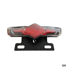 Load image into Gallery viewer, 12V/36V-60V Electric Bicycle Ebike Taillight Signal Rear Rack Lamp Tail Light Night Traffic Warning Light
