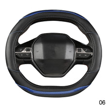 Load image into Gallery viewer, Car Steering Wheel Cover Carbon Fiber Four Seasons Steering Wheel Cover For Peugeot 3008 4008 5008
