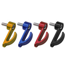 Load image into Gallery viewer, CNC Motorcycle Modified Upper Pump Side Hook E-bike UQI U+B Side Helmet Hook N1S Storage Hook Aluminum Alloy Pump Side Hook
