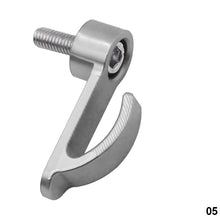 Load image into Gallery viewer, CNC Motorcycle Modified Upper Pump Side Hook E-bike UQI U+B Side Helmet Hook N1S Storage Hook Aluminum Alloy Pump Side Hook
