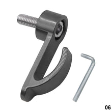 Load image into Gallery viewer, CNC Motorcycle Modified Upper Pump Side Hook E-bike UQI U+B Side Helmet Hook N1S Storage Hook Aluminum Alloy Pump Side Hook
