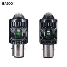 Load image into Gallery viewer, 12-80V LED Motorcycle Scooter Headlamp Head Light DRL High Low Fog Light With Four Modes H4 P15D BA20D
