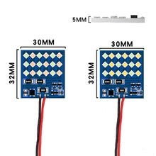 Load image into Gallery viewer, 18LED Panel Bulb Car Interior Reading Dome Lamp Three Colors Car Roof Light With T10 W5W BA9S C5W Festoon 3 Adapter Base Super Bright
