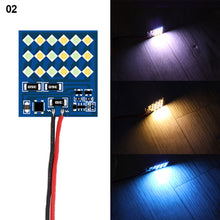 Load image into Gallery viewer, 18LED Panel Bulb Car Interior Reading Dome Lamp Three Colors Car Roof Light With T10 W5W BA9S C5W Festoon 3 Adapter Base Super Bright
