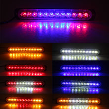 Load image into Gallery viewer, 12 LED Flash Light Auto 12-24V Emergency Flashing Stroboscopes Strobe Side Marker Light Bars Constantly Bright Lights
