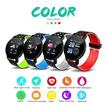 Load image into Gallery viewer, Smart Watch Men Women Heart Rate Blood Pressure Monitoring Fitness Sport racker Bluetooth Play Music Call 119 Smart Watch
