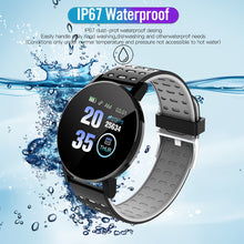 Load image into Gallery viewer, Smart Watch Men Women Heart Rate Blood Pressure Monitoring Fitness Sport racker Bluetooth Play Music Call 119 Smart Watch

